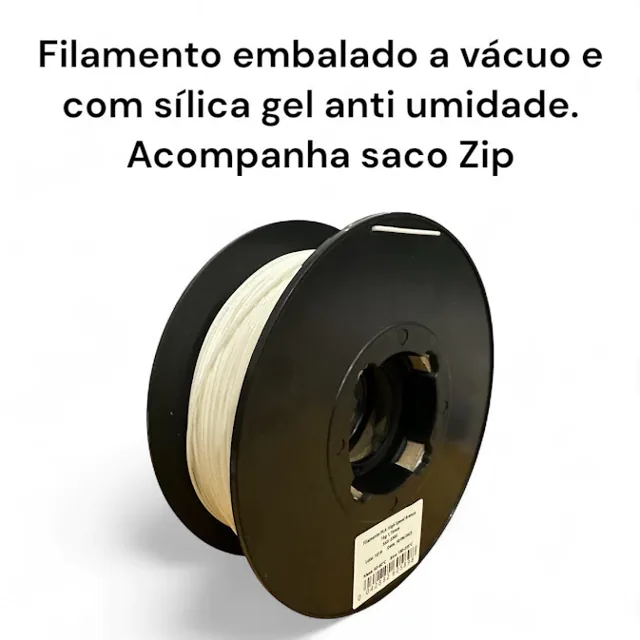 Rolo PolyFlow embalado a vácuo com sílica gel